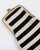 Hana Spectacle Stripe Case - Black & White