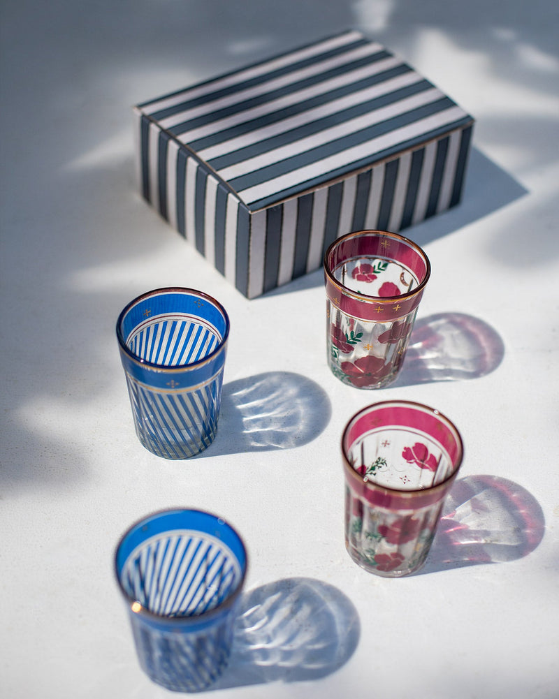 Wonderland Votives and Chai glass (Set of 4)