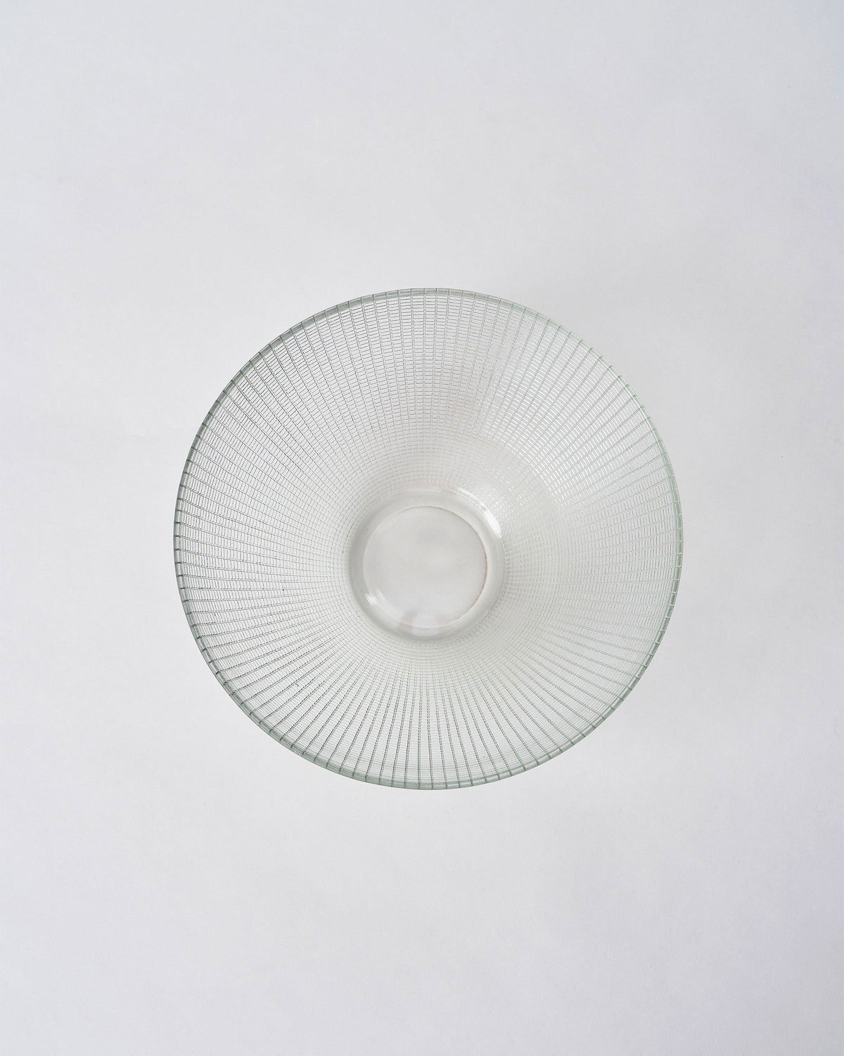 Aire Serving Bowl seen from above, showing its radiating ridges.