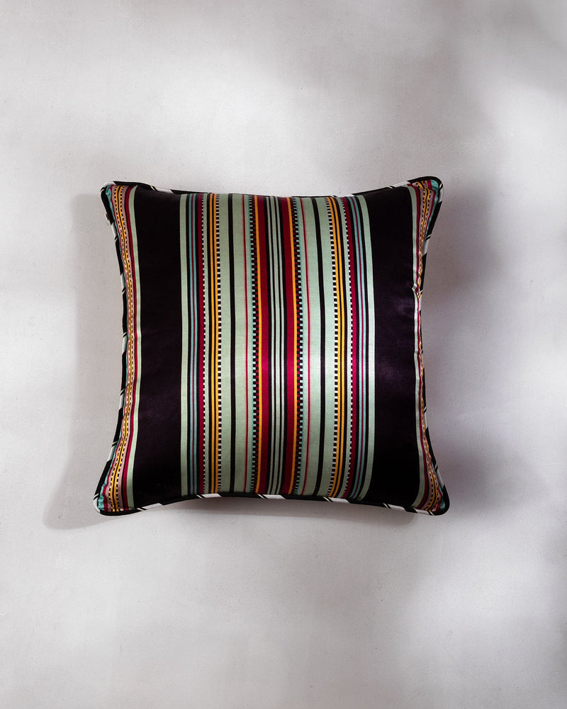 Check Stripe Cushion Cover - Multi