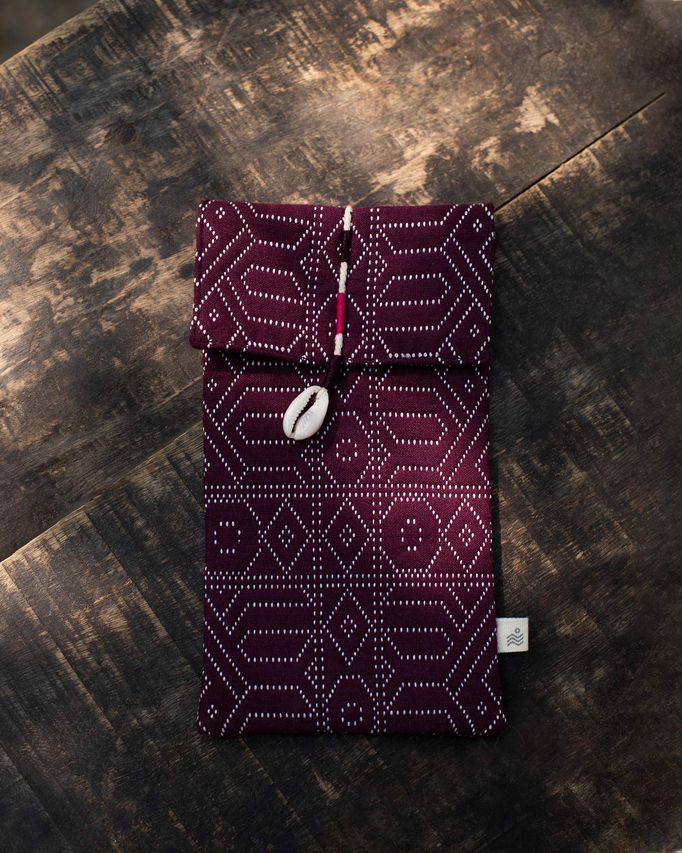 Jacquard Spectacle Case - Purple