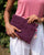 Midi Jacquard Pouch - Purple