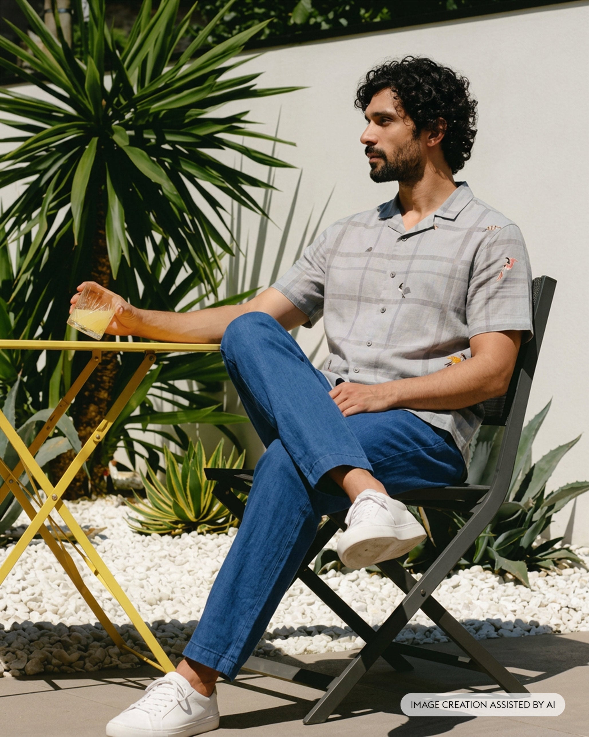 Mistari Shirt - Printed Sushi Voile Relaxed Fit