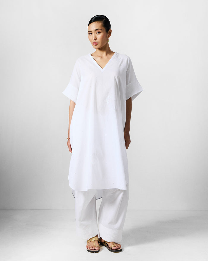 The Calicut Kurta Set - White