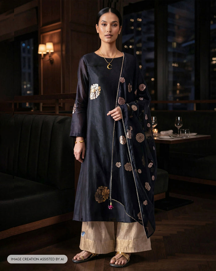 Mala Dupatta - Printed Chanderi