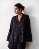 The Tangier Top Set - Black & Gold Printed