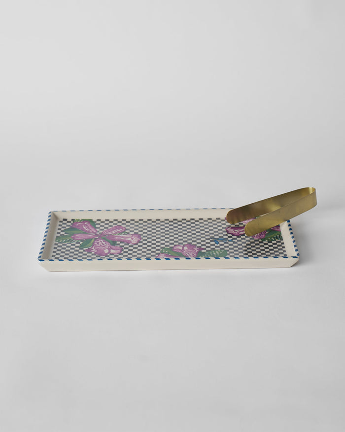 Buransh Cookie Tray with Tong