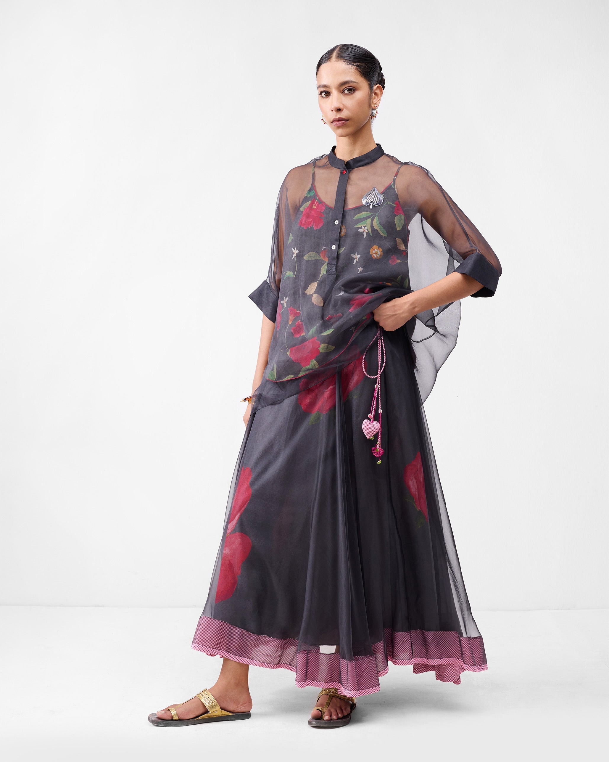 The Desert Bloom Set - Charcoal & Watermelon