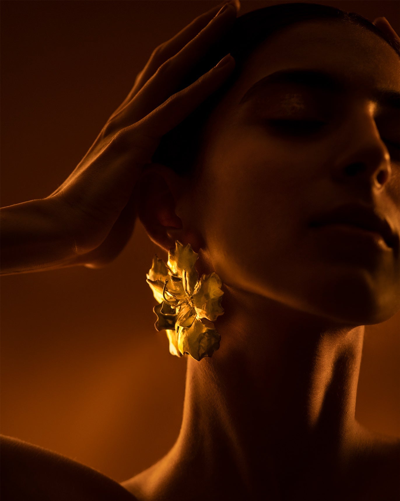 Gudhal Earrings - Gold