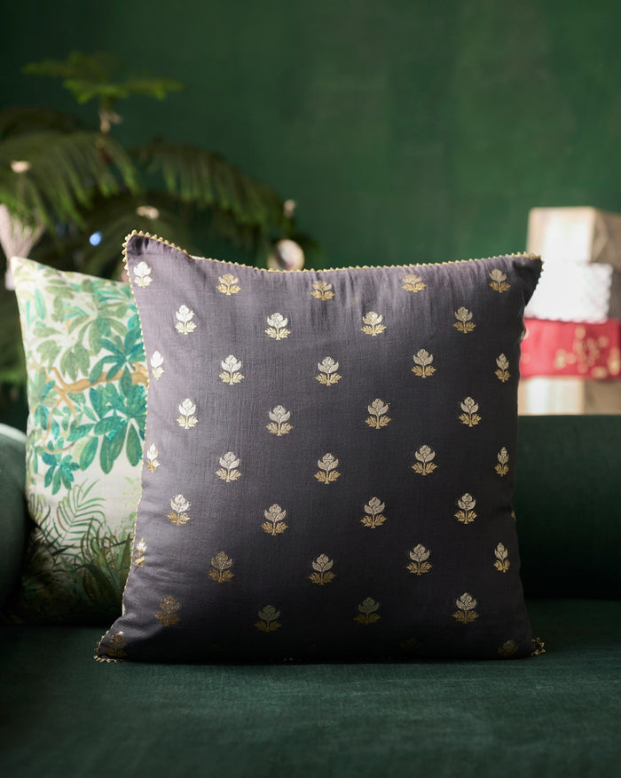 Shine On Cushion Cover - Charcoal