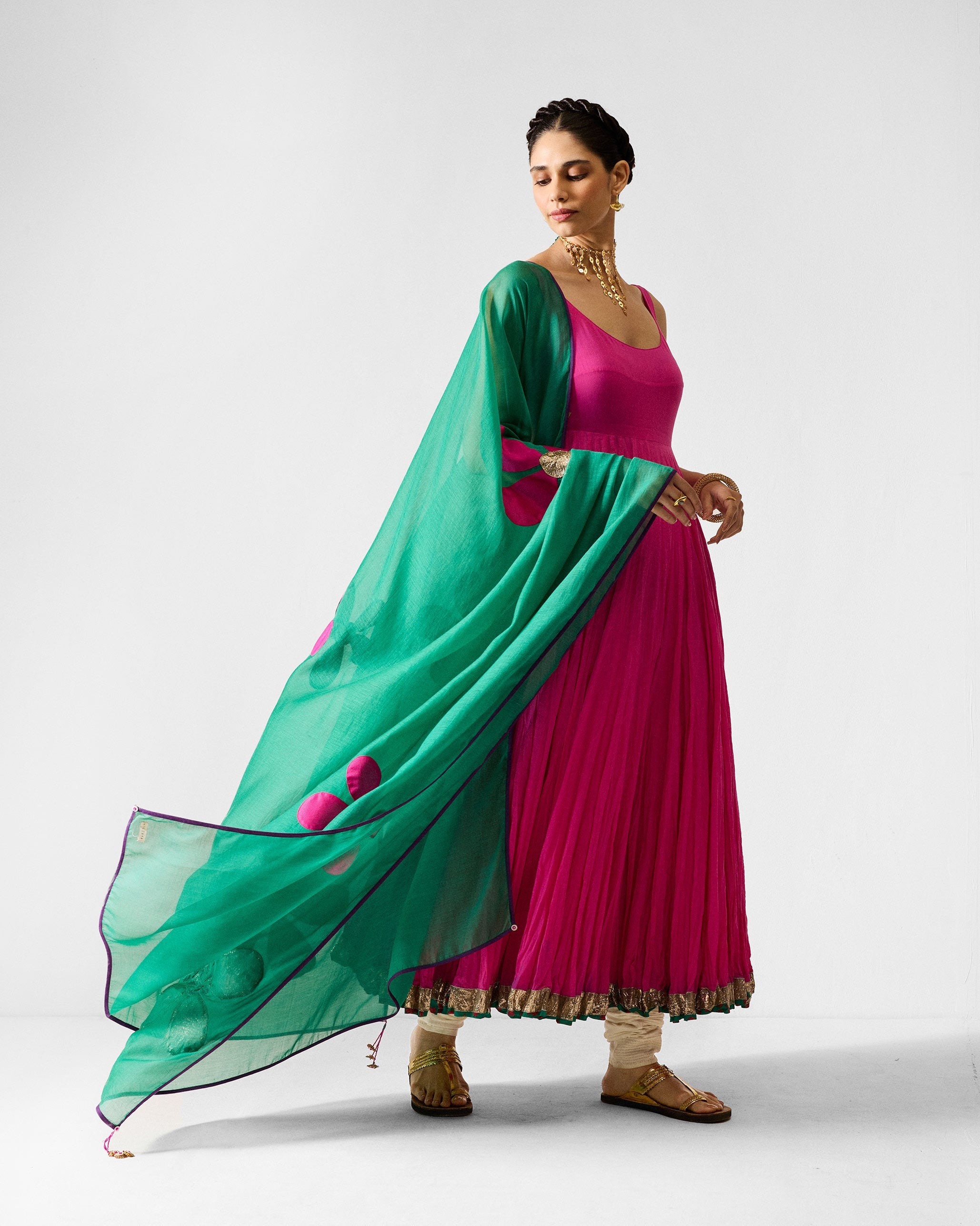 Kochi Kurta - Fuchsia