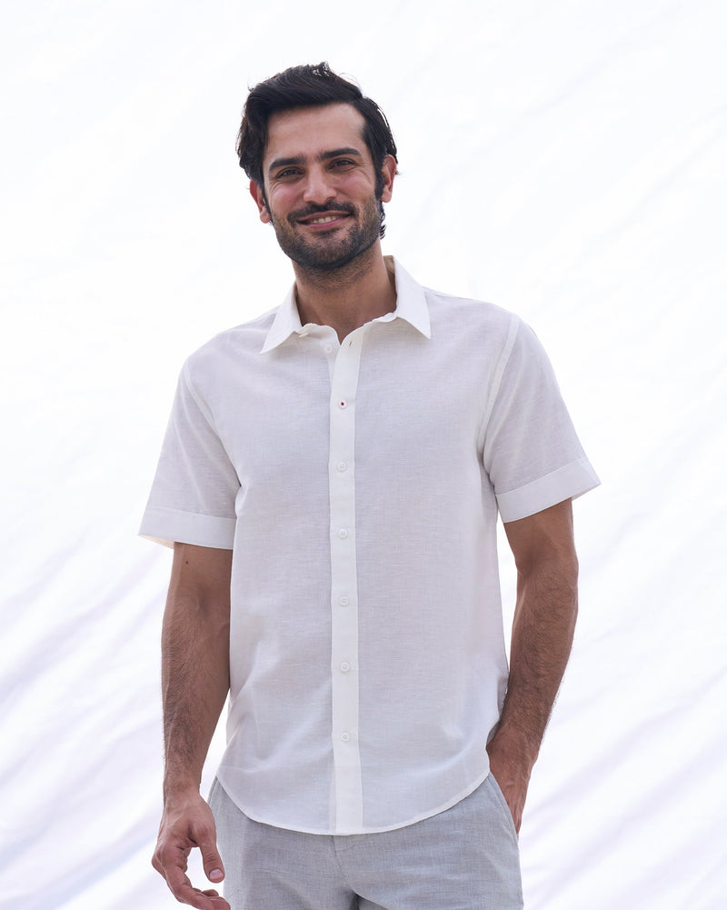 Half Sleeve Shirt - Ivory