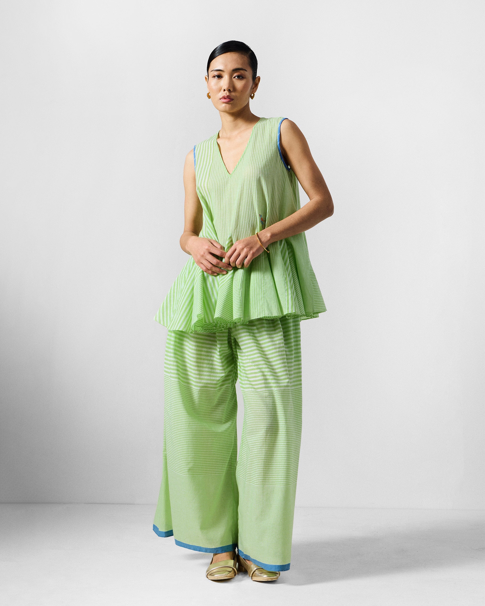 The Ayra Set - Green & White