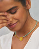 Kadambari Necklace - Aqua & Gold