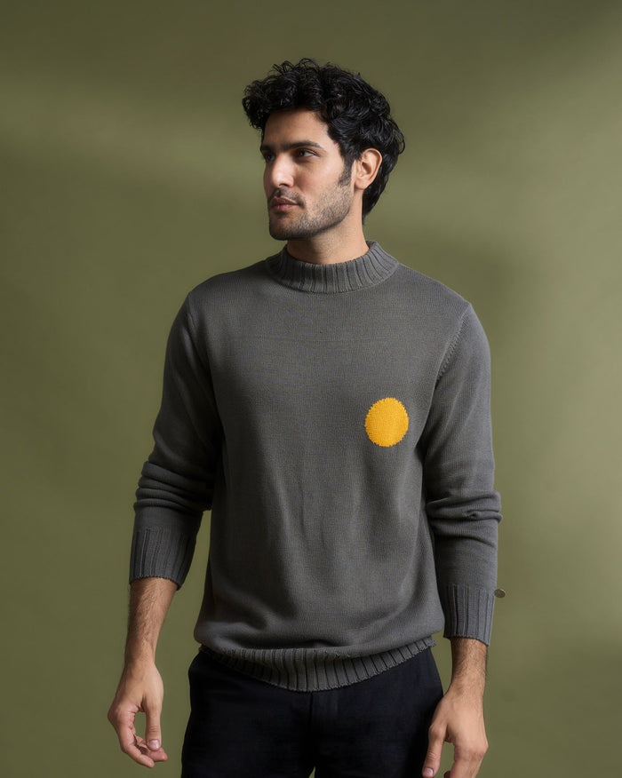 Coast Crew-Neck Sweater - Grey