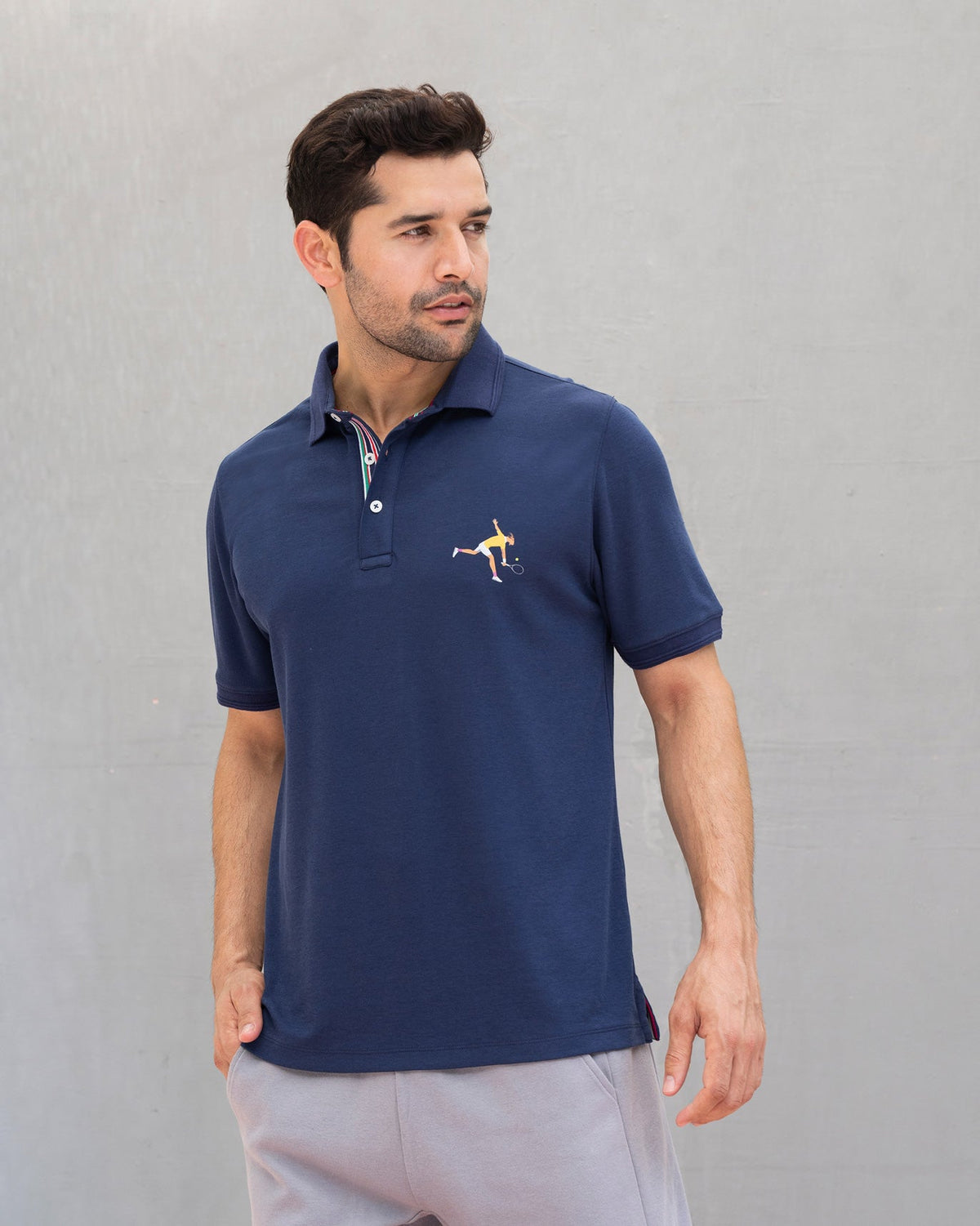 Nico Tennis Polo T-shirt - Navy