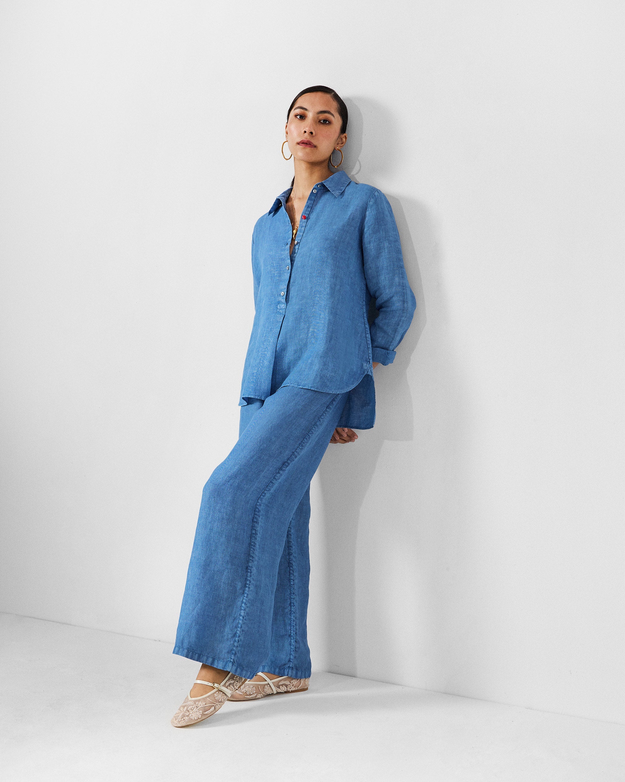 The Mati Shirt Set - Blue