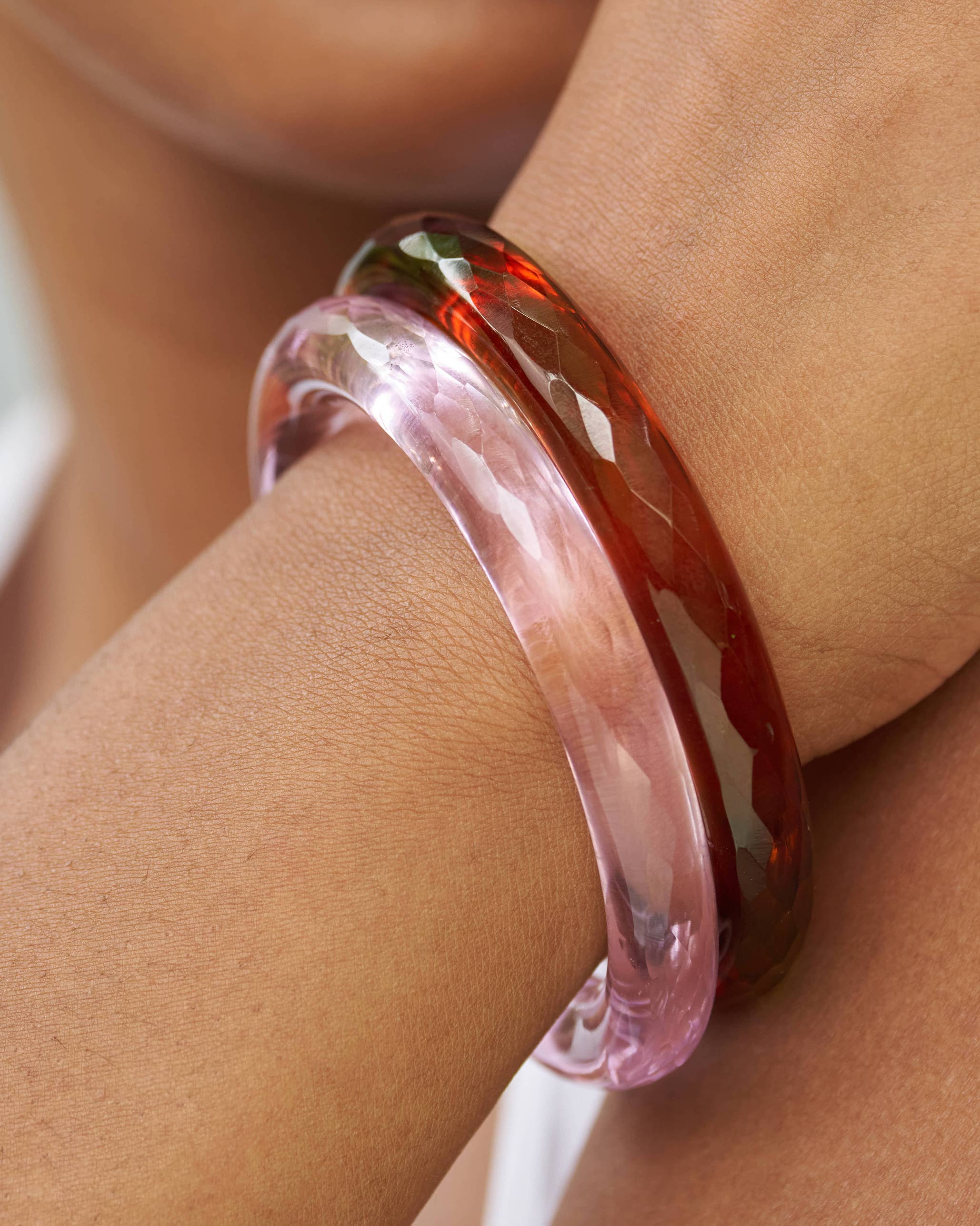 Glass Bangles - Pink & Maroon