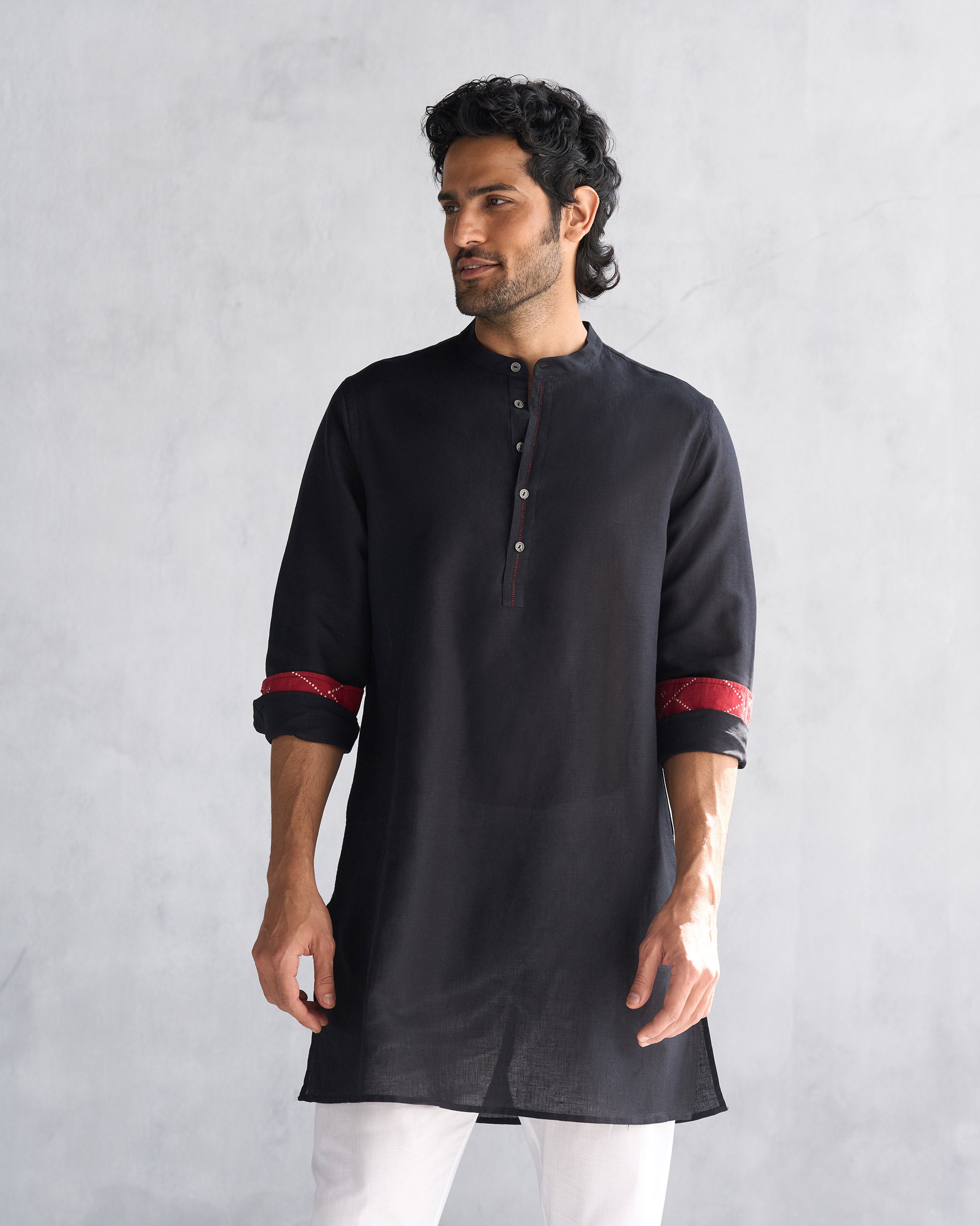 Chandni Chowk Kurta - Black