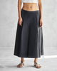 Pleated Flare Culottes - Black