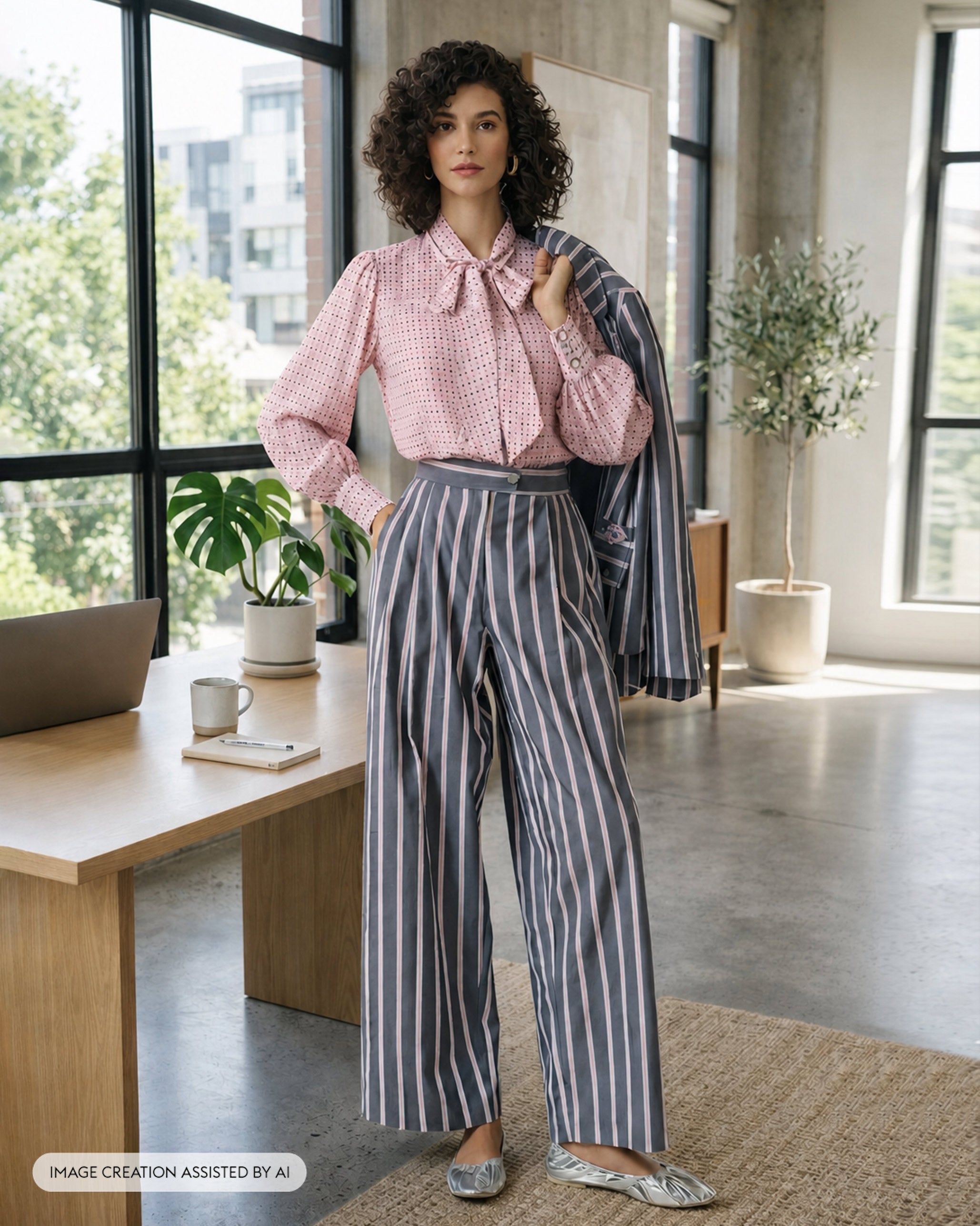 Spring Tie Shirt - Printed Bemberg Tailored Fit