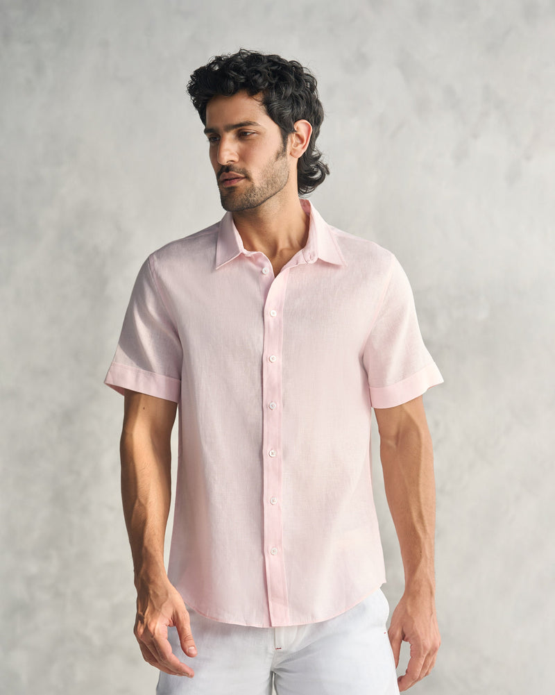 Half Sleeve Shirt - Pink