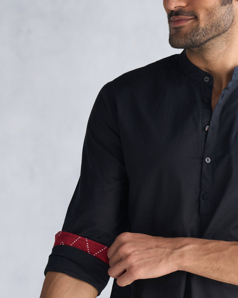 Pondicherry Kurta - Black