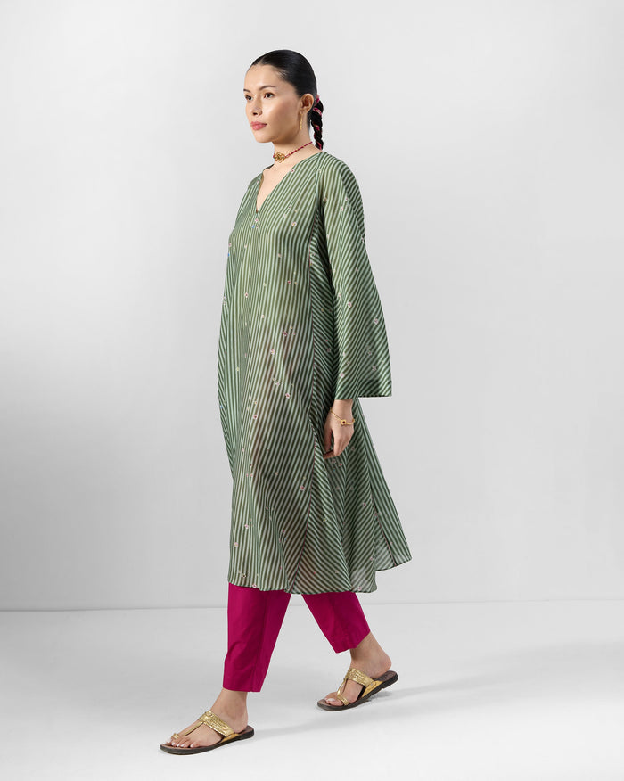 Kutch Kurta - Cotton Silk A-Line Fit