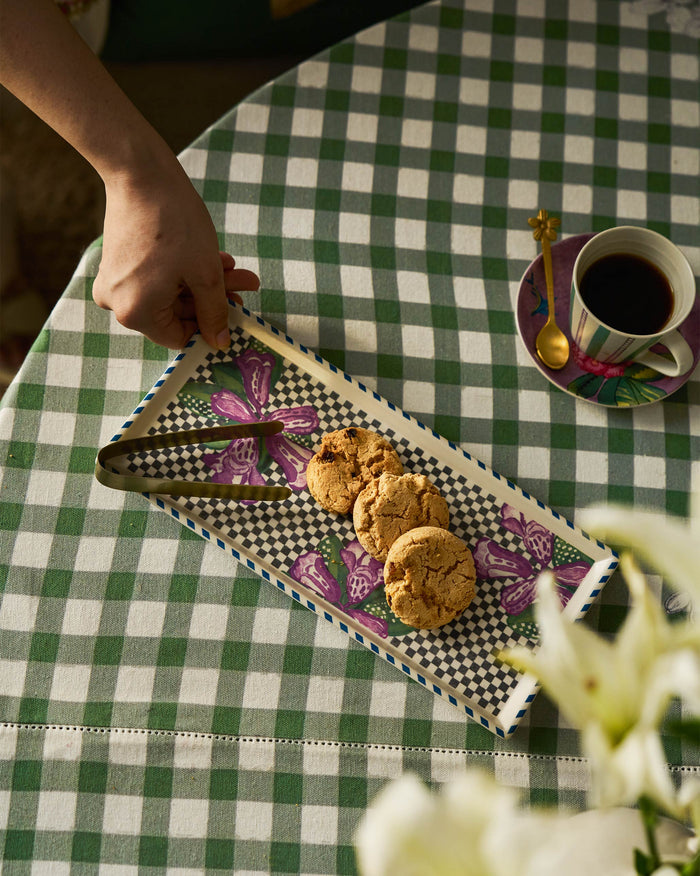 Buransh Cookie Tray with Tong
