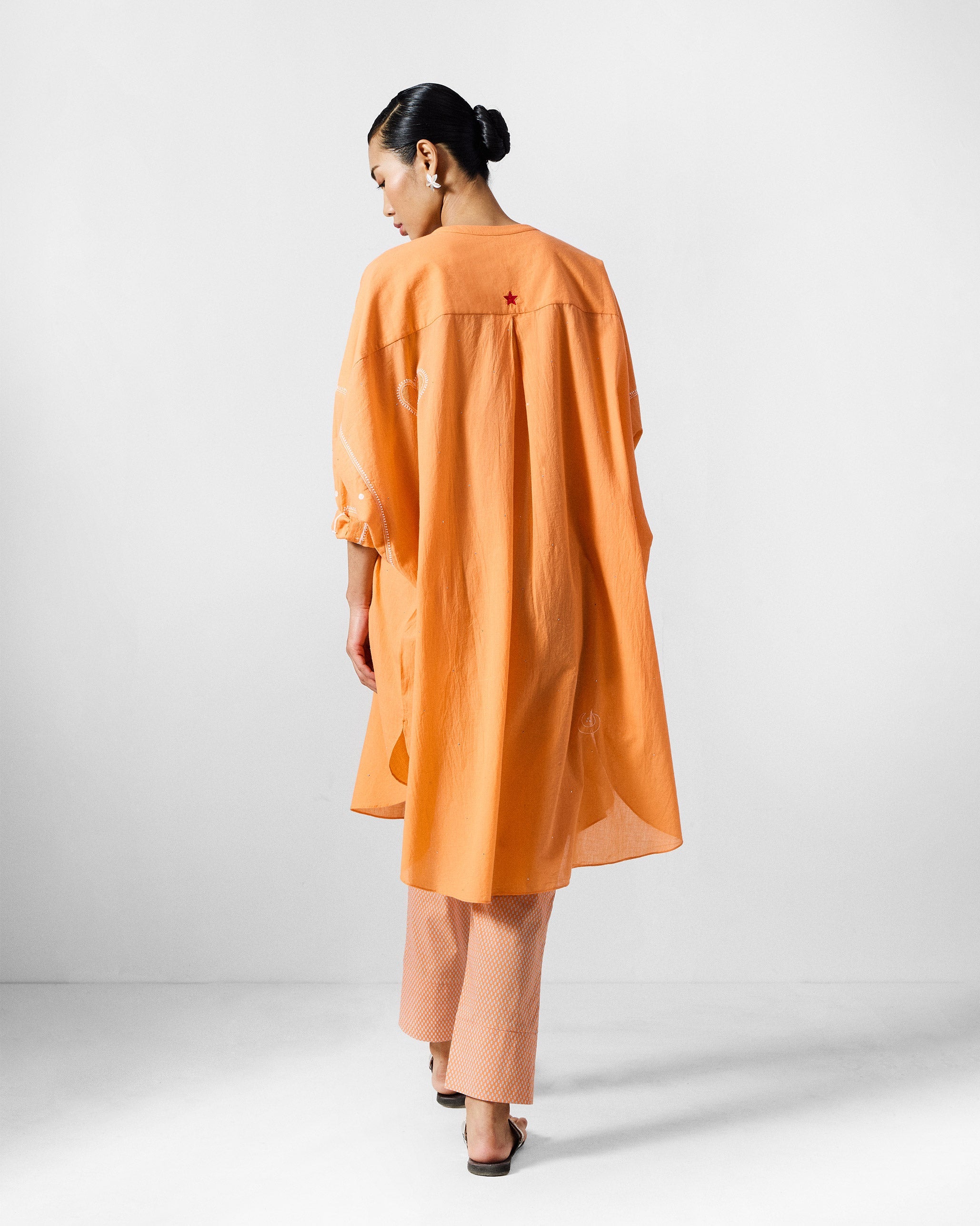 The Lazy Sunday Tunic Set - Orange