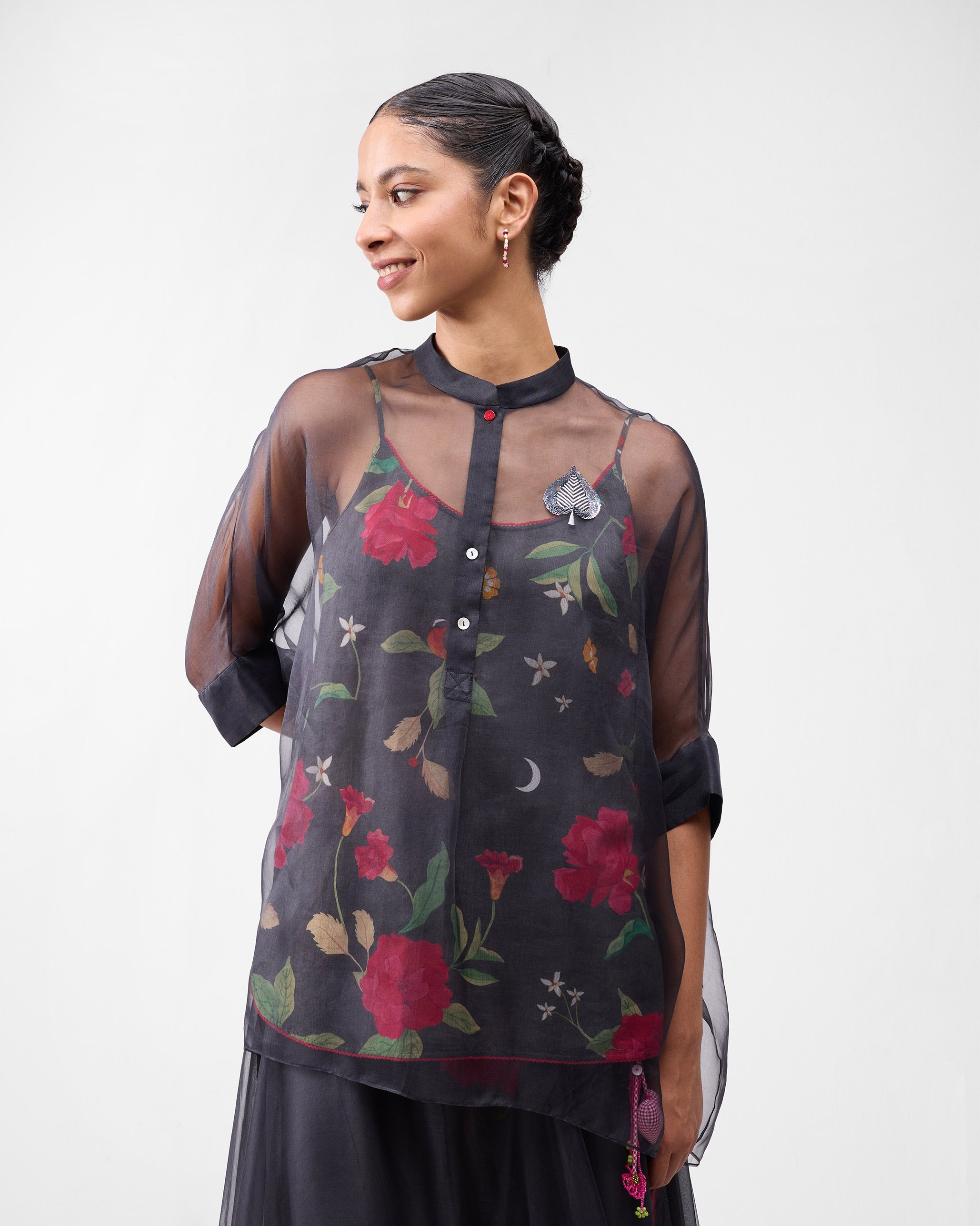 The Desert Bloom Set - Charcoal & Watermelon