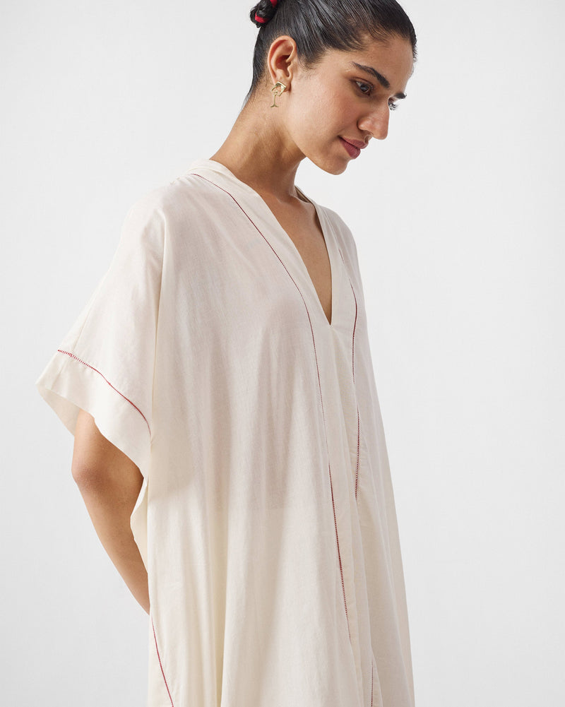 The Hana Kaftan Set - Ivory