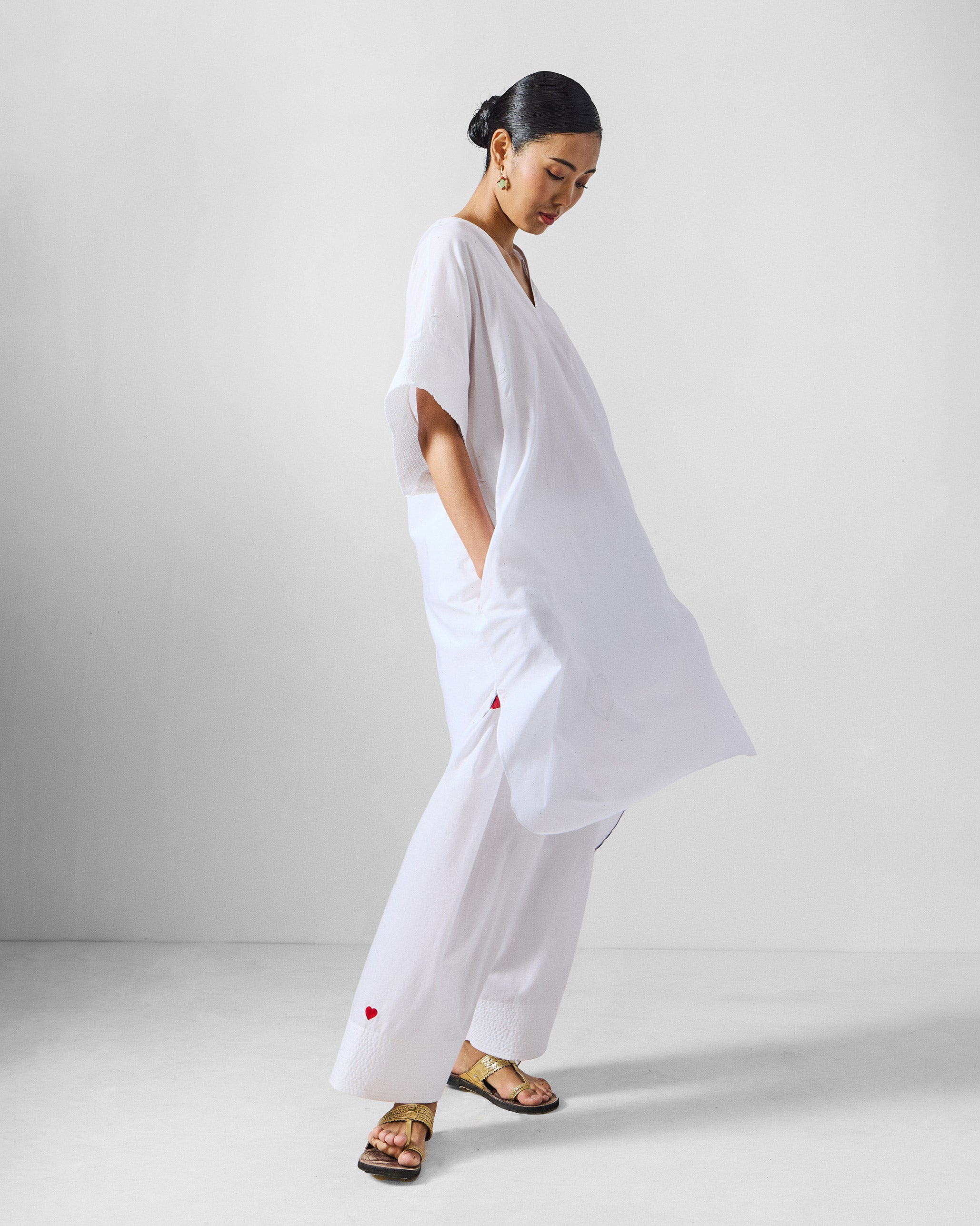 The Calicut Kurta Set - White