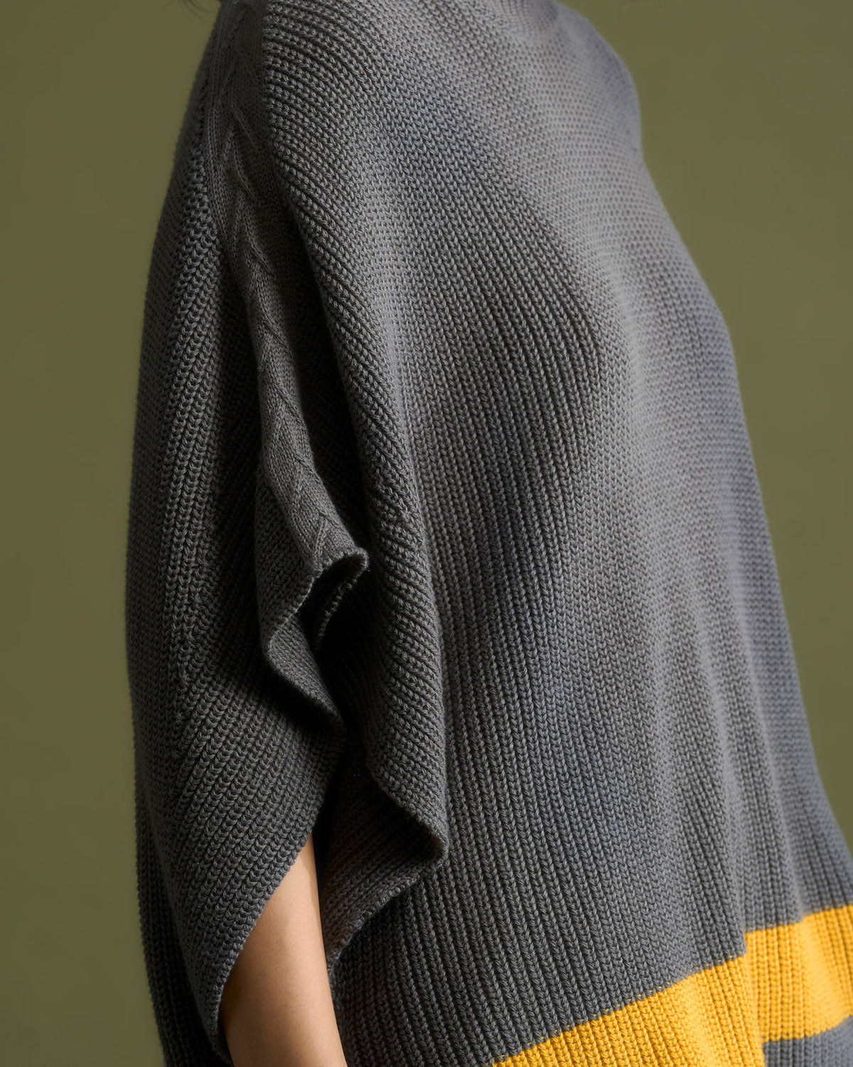 Dream High Low Hem Sweater - Grey