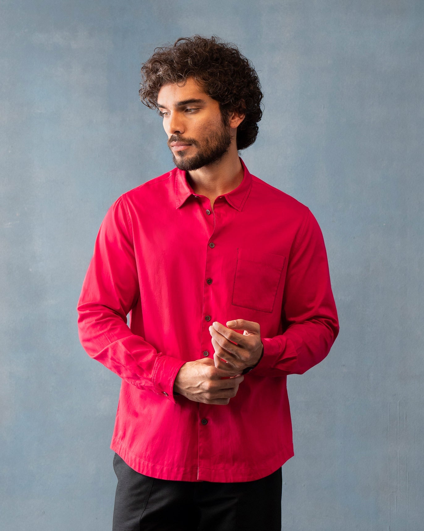 Zenith Pocket Shirt - Fuchsia