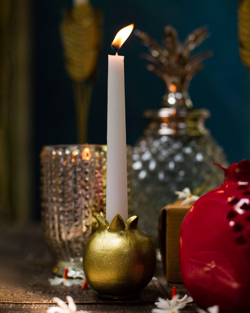 Anar Candle Holder with Taper Candle