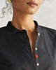 Mandarin Collar Top - Black