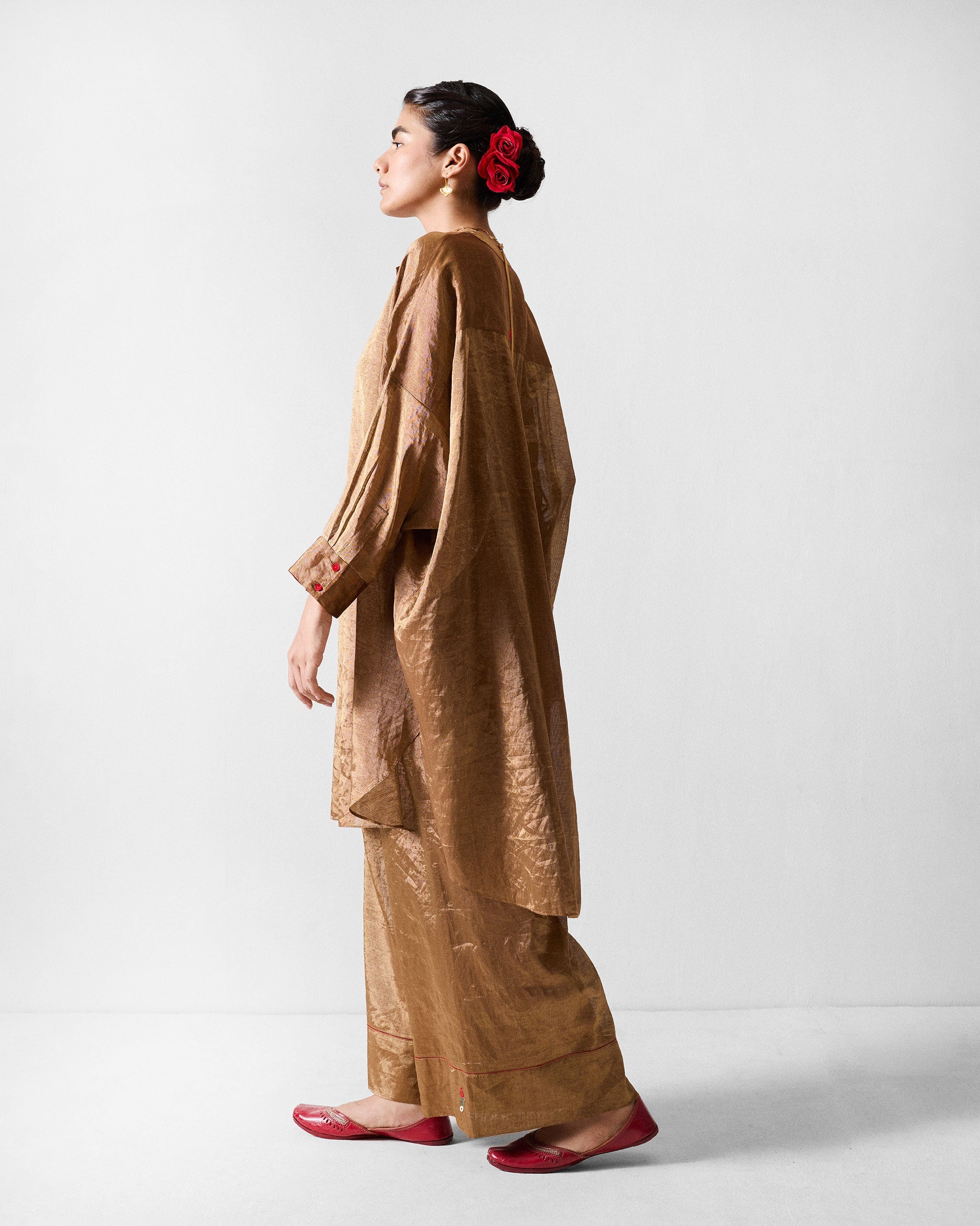 The Lazy Sunday Tunic Set - Gold