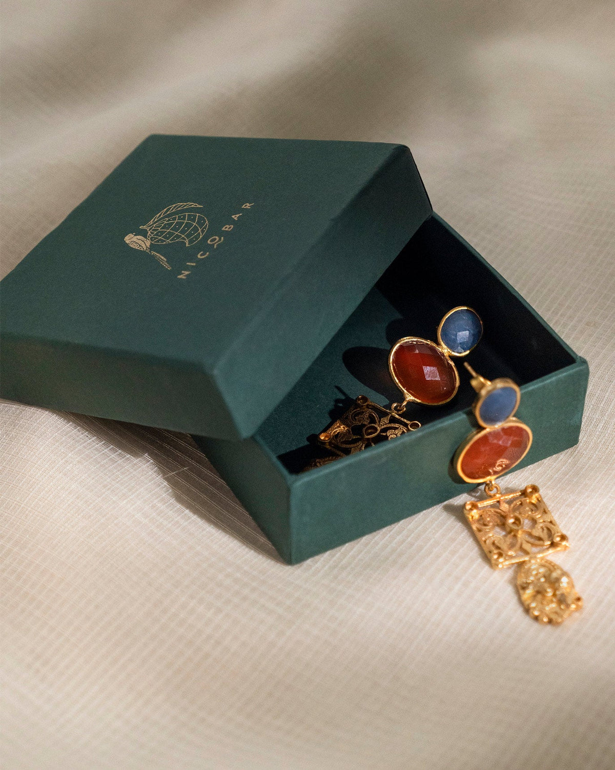 Sitara Jali Earrings - Gold