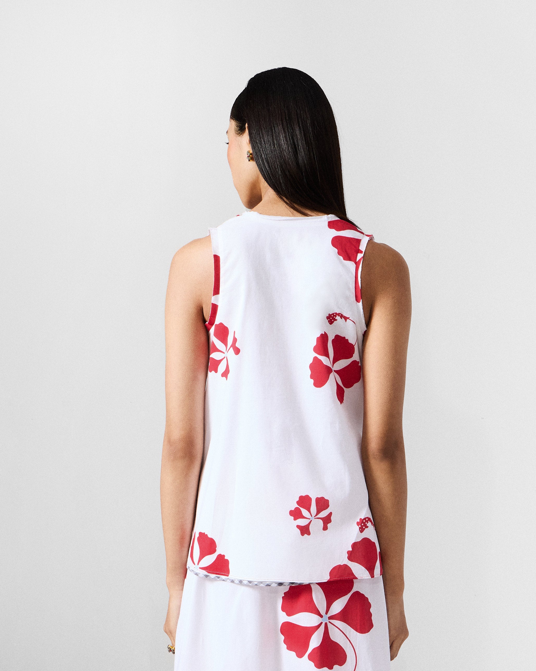 The Kiva Set - White & Red Printed