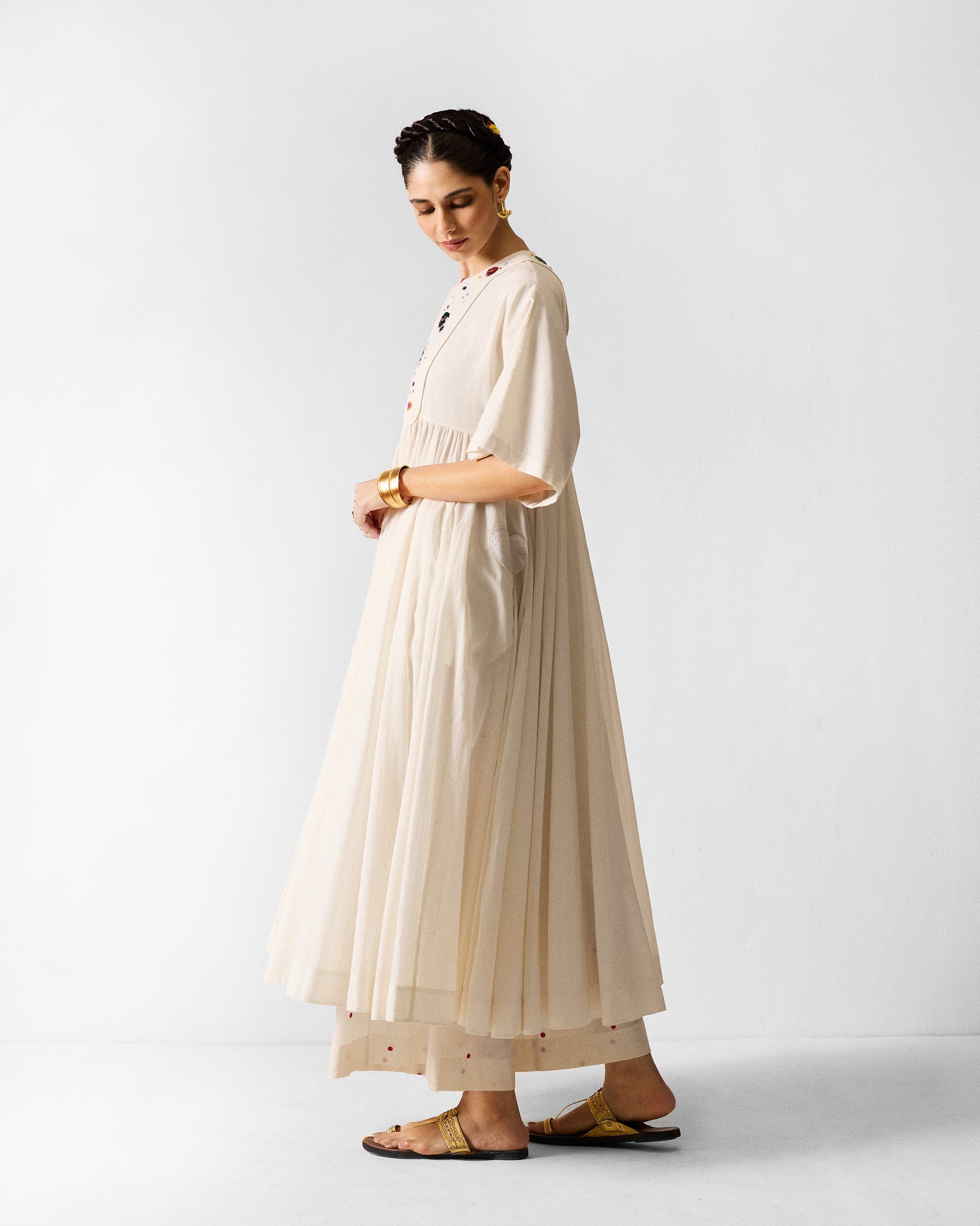 The Kosi Kurta Set - Ivory