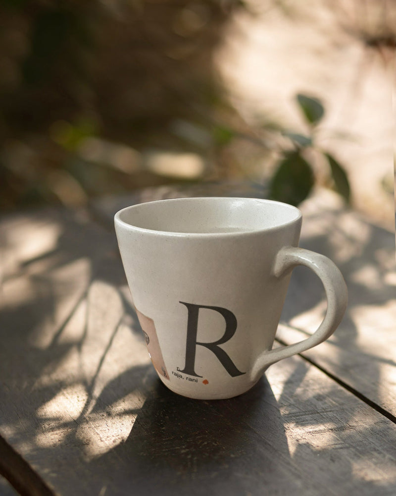 Alphabet R Mug - Stoneware