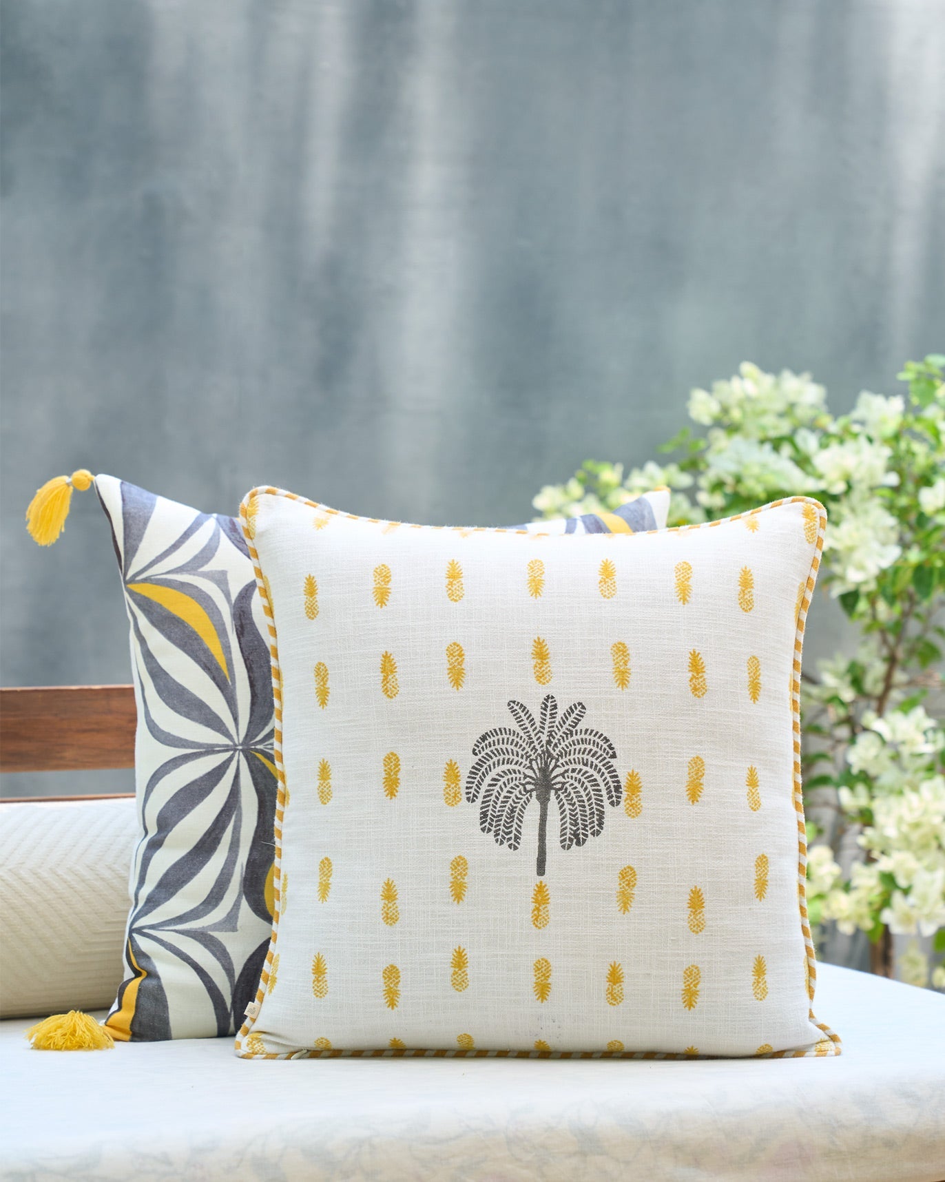 Palm Block Cushion Cover