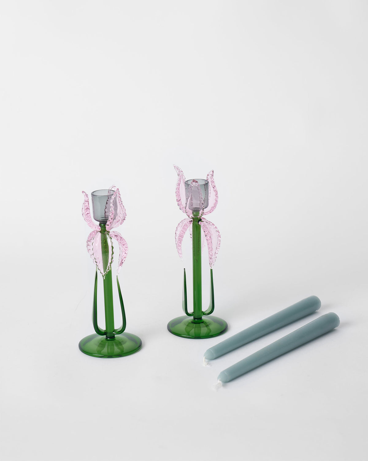 Kaveri Candle Stand - Set of 2 with taper candles
