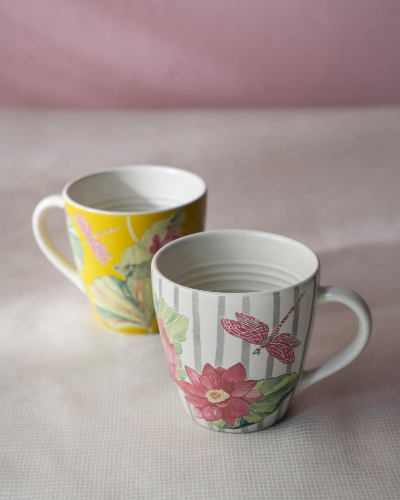 Lotus Garden Mugs (Set of 2)