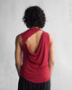 Burma Back Drape Top - Red