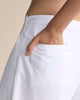Pleated Flare Culottes - White