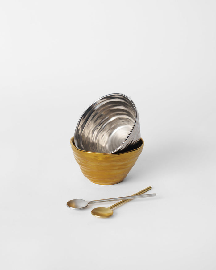 Dhaara Nut Bowl with Spoon - Set of 2