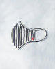 Stripey Knit Mask - Black & White