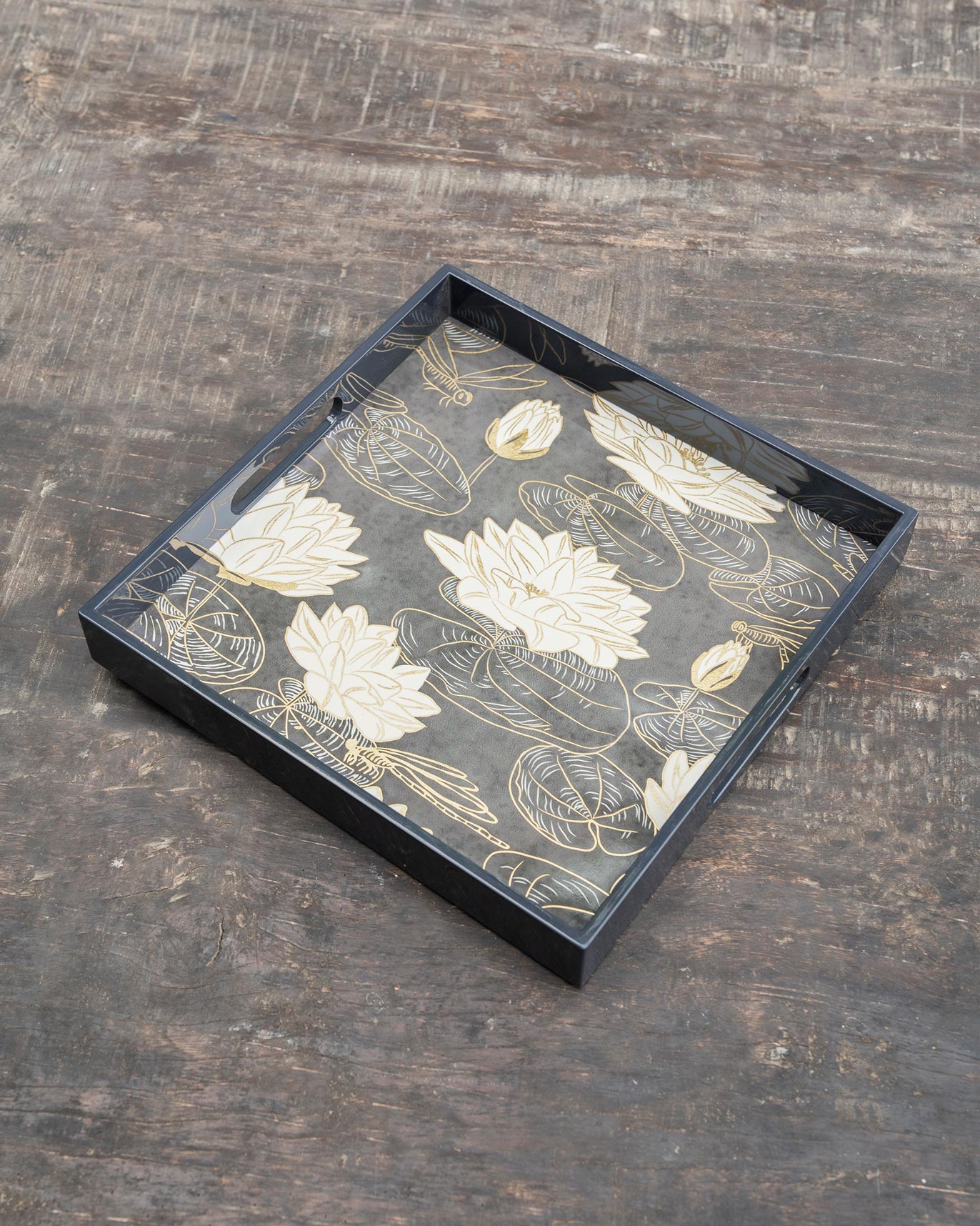 Midnight Blossom Tray